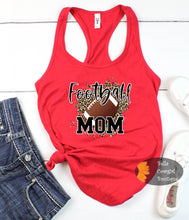 Load image into Gallery viewer, Leopard Football Mom Women&#39;s Tank Top
