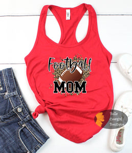 Leopard Football Mom Women's Tank Top