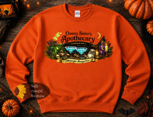 Load image into Gallery viewer, Owens Sister's Apothecary Halloween Witch Practical Magic Sweatshirt
