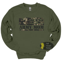 Load image into Gallery viewer, Camo Army Mom Military Sweatshirt
