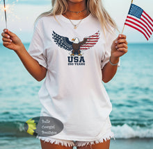 Load image into Gallery viewer, USA 250 Years Bald Eagle America's 250th Birthday Patriotic T-Shirt
