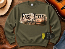 Load image into Gallery viewer, East Texas Nights Country Music Sweatshirt

