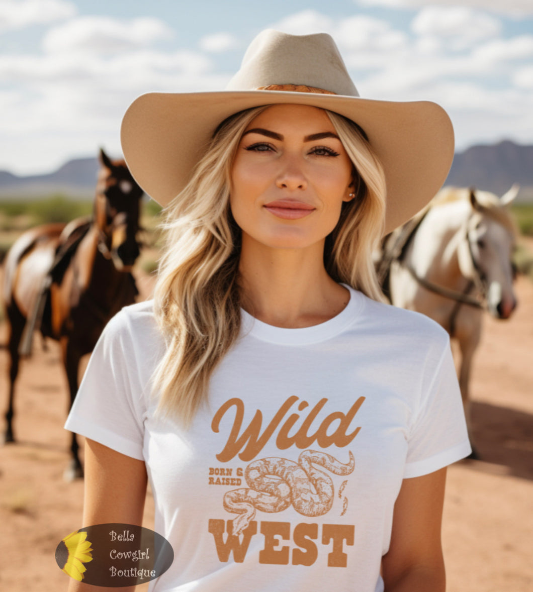 Wild West Born And Raised Western T-Shirt