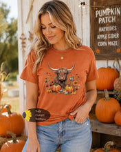 Load image into Gallery viewer, Pumpkin Patch Yak Western fall T-Shirt
