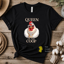 Load image into Gallery viewer, Queen Of The Coop Glam Hen Western Bougie Chicken T-Shirt
