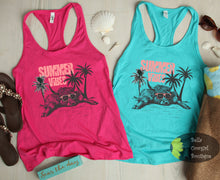 Load image into Gallery viewer, Summer Vibes Highland Cow Western Beach Women's Tank Top
