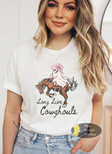 Load image into Gallery viewer, Long Live Cowghouls Western Halloween T-Shirt
