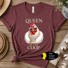 Load image into Gallery viewer, Queen Of The Coop Glam Hen Western Bougie Chicken T-Shirt
