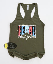 Load image into Gallery viewer, Feral But Free Patriotic Women's Tank Top
