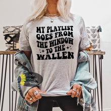 Load image into Gallery viewer, My Playlist Goes From The Window To Wallen Country Music Women&#39;s T-Shirt
