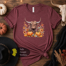 Load image into Gallery viewer, Pumpkin Patch Yak Western fall T-Shirt
