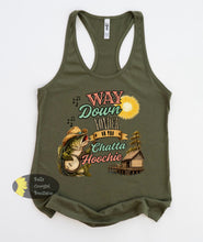 Load image into Gallery viewer, Way Down Yonder On The Chatta Hoochie Country Music Women's Tank Top
