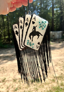 Cards Fringe Freshie - Black