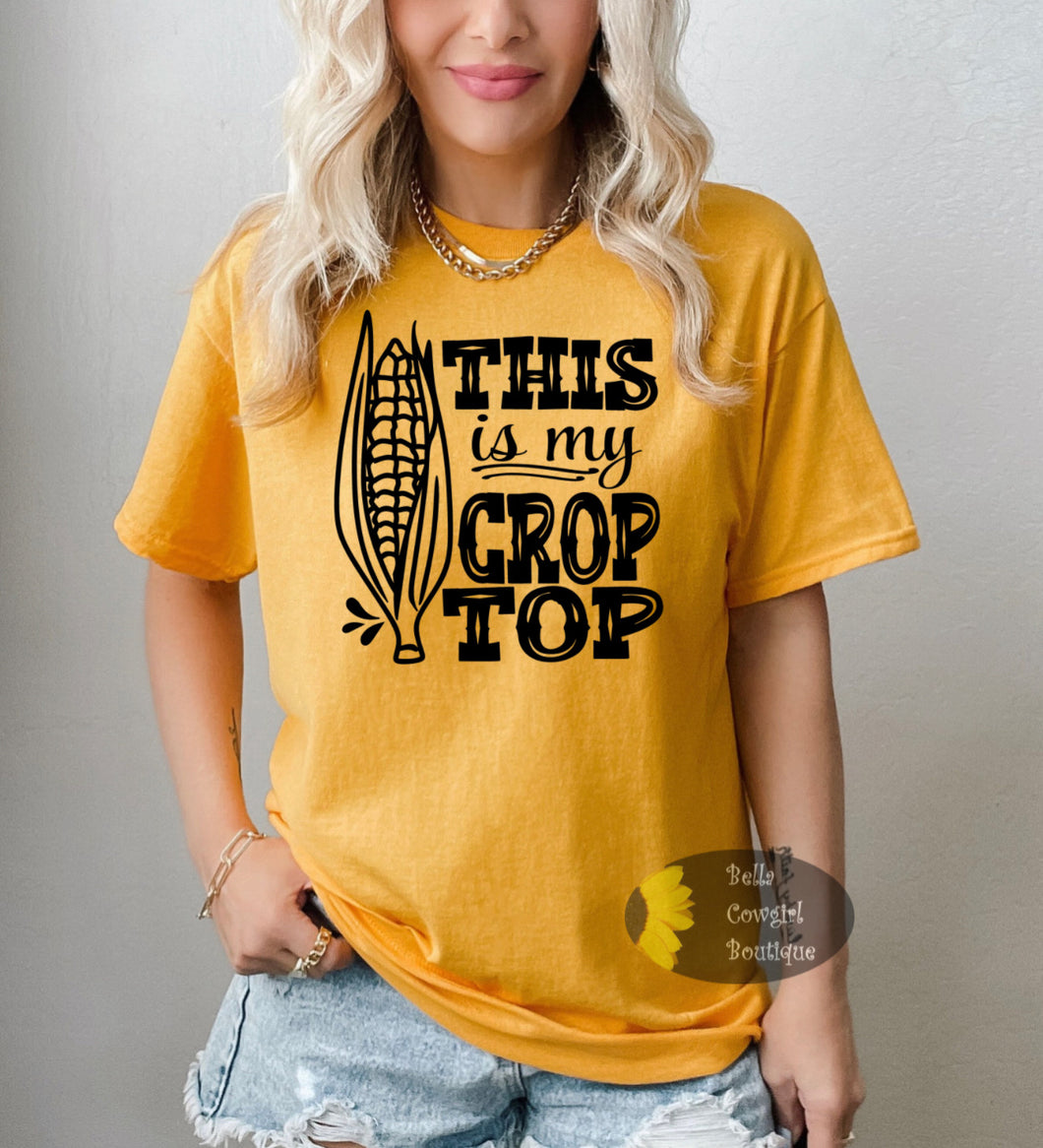 This Is My Crop Top Funny Country Farming T-Shirt