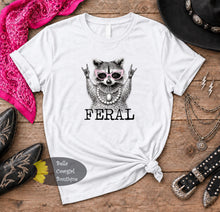 Load image into Gallery viewer, Boujee Feral Racoon Funny T-Shirt
