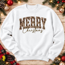 Load image into Gallery viewer, Distressed Country Camo Merry Christmas Sweatshirt
