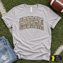 Load image into Gallery viewer, Distressed Country Camo Georgia T-Shirt
