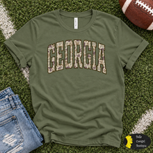 Load image into Gallery viewer, Distressed Country Camo Georgia T-Shirt
