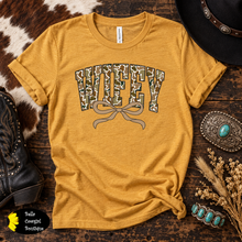 Load image into Gallery viewer, Camo Wifey With Bow Western T-Shirt
