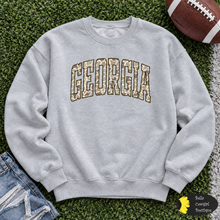 Load image into Gallery viewer, Distressed Country Camo Georgia Sweatshirt
