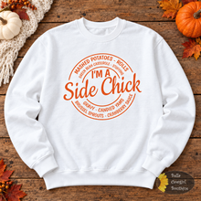 Load image into Gallery viewer, I'm A Side Chick Funny Thanksgiving Sweatshirt
