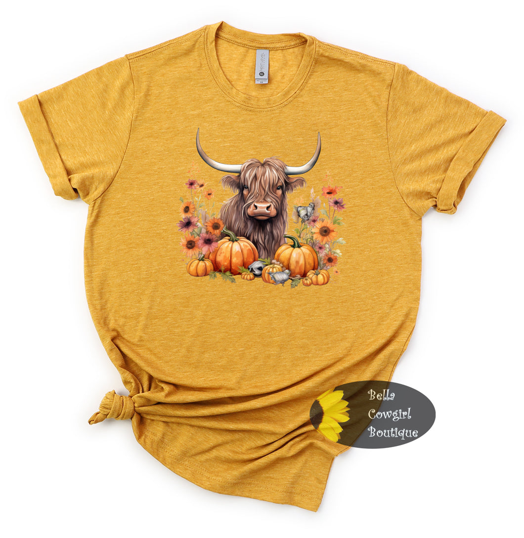 Pumpkin And Yak Western fall T-Shirt