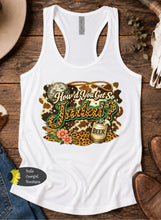 Load image into Gallery viewer, How'd You Get So Jaded Leopard Print Country Music Women's Tank Top
