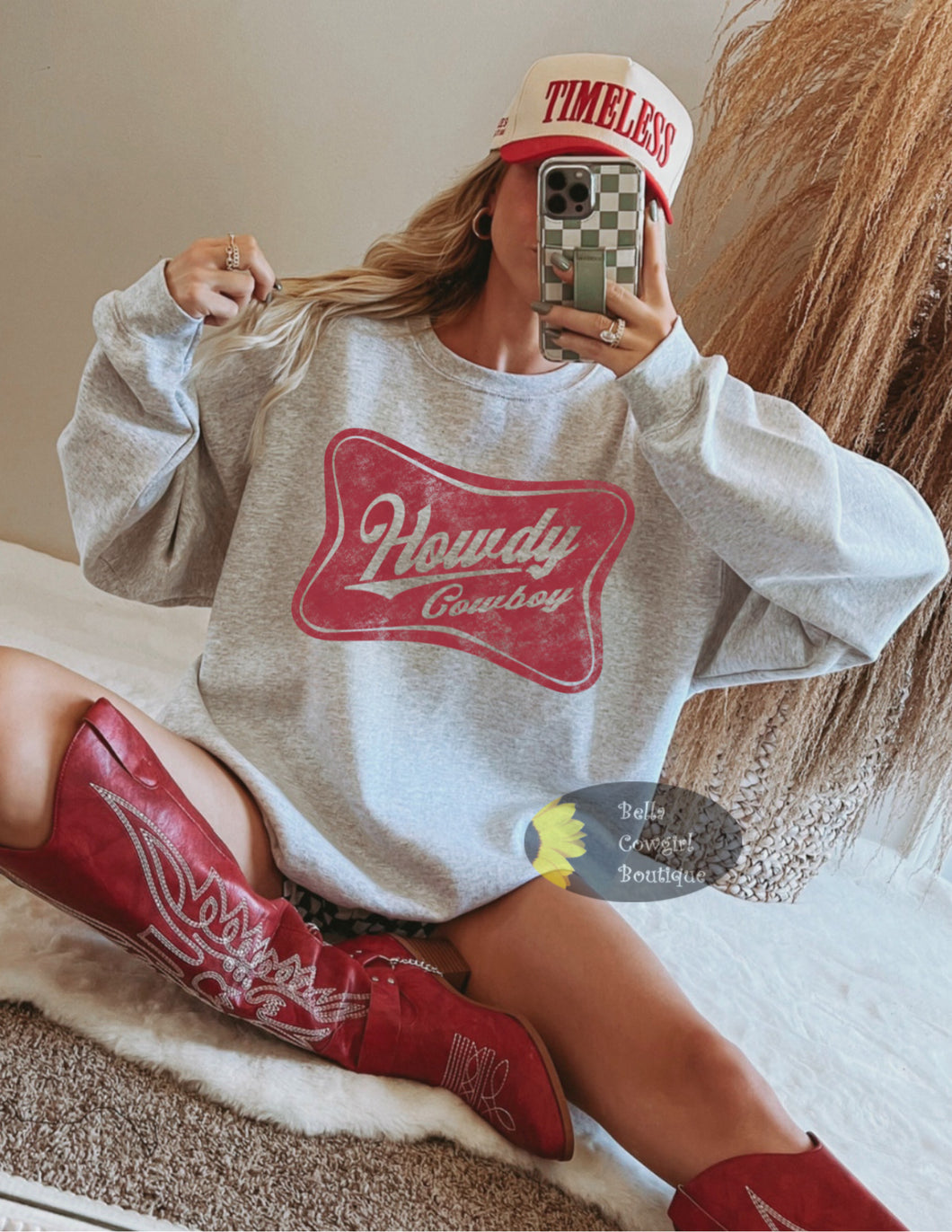 Howdy Cowboy Western Sweatshirt