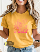 Load image into Gallery viewer, Stay Wild Western Cactus T-Shirt
