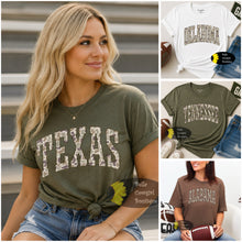 Load image into Gallery viewer, Custom Camo State College Sports Football Baseball T-Shirt

