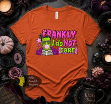Load image into Gallery viewer, Frankly I Do Not Care Funny Halloween T-Shirt
