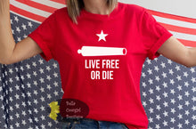 Load image into Gallery viewer, Live Free Or Die Freedom Patriotic Women&#39;s T-Shirt
