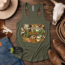 Load image into Gallery viewer, How'd You Get So Jaded Leopard Print Country Music Women's Tank Top
