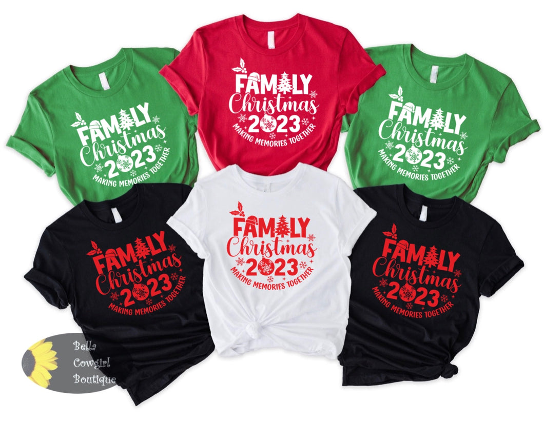 Family Christmas 2023 Matching Unisex T-Shirts