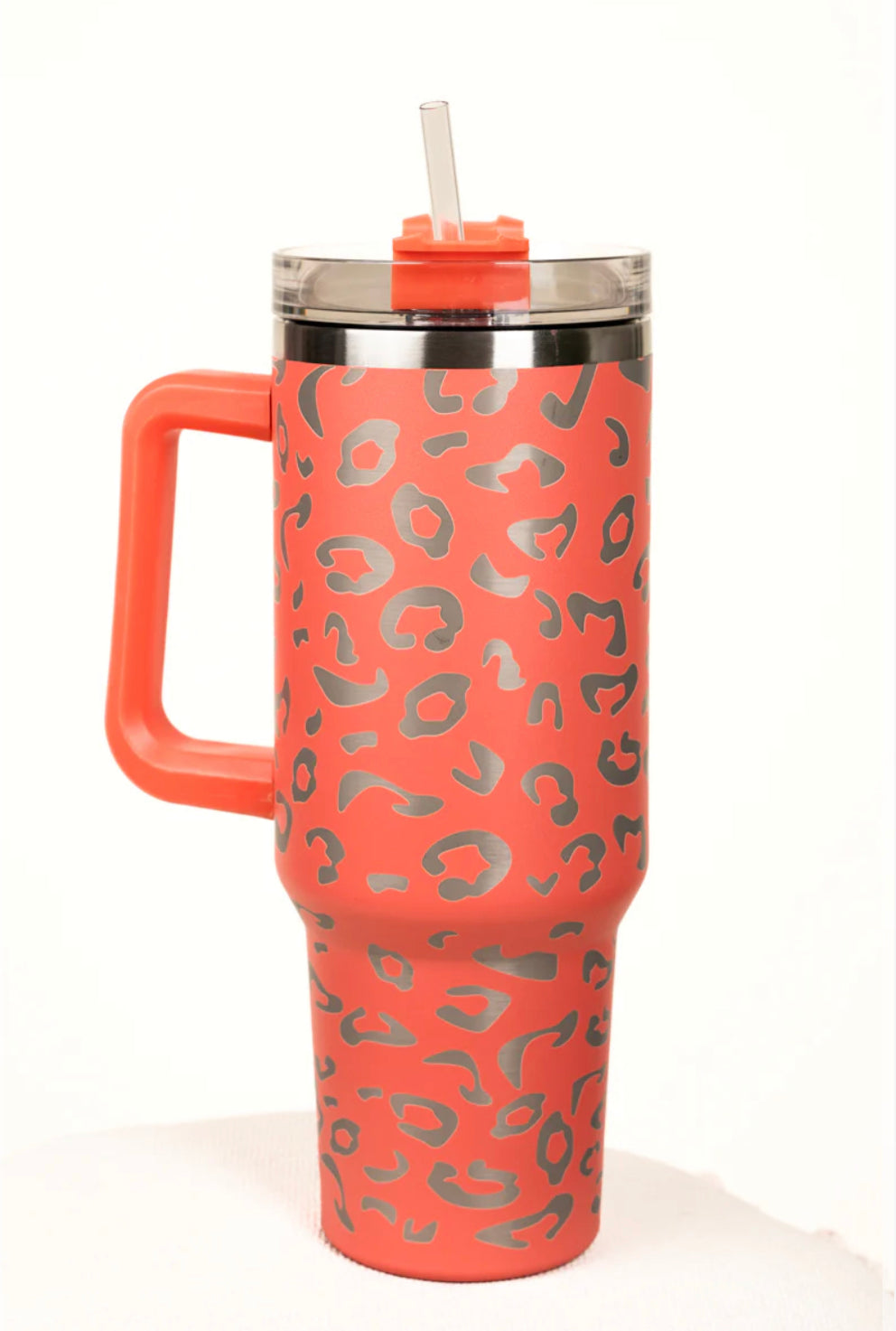 The Traveler Leopard Mango Stainless Steel Tumbler