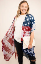 Load image into Gallery viewer, Let Freedom Ring Patriotic Kimono
