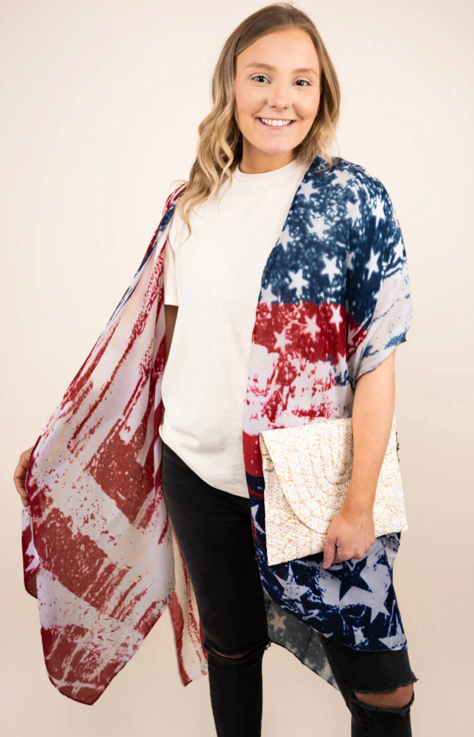 Let Freedom Ring Patriotic Kimono