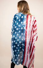 Load image into Gallery viewer, Let Freedom Ring Patriotic Kimono
