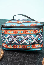 Load image into Gallery viewer, Blue Mountain Aztec Bronco Cosmetic Case
