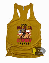 Load image into Gallery viewer, Make America Cowboy Again Western Women&#39;s Tank Top
