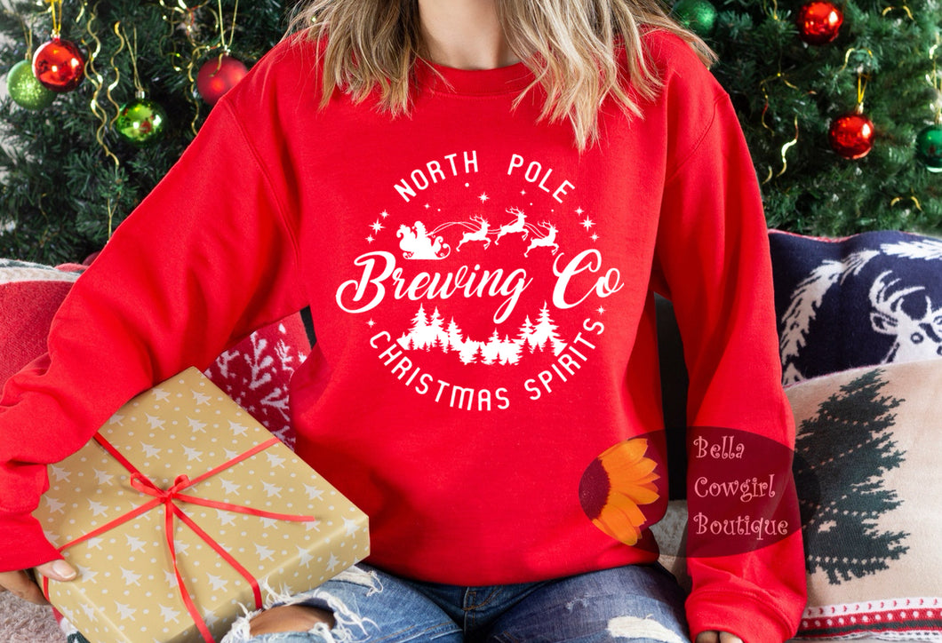 North Pole Brewing Co Christmas Sweatshirt