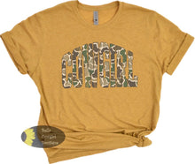 Load image into Gallery viewer, Western Camo Distressed Cowgirl Rodeo T-Shirt
