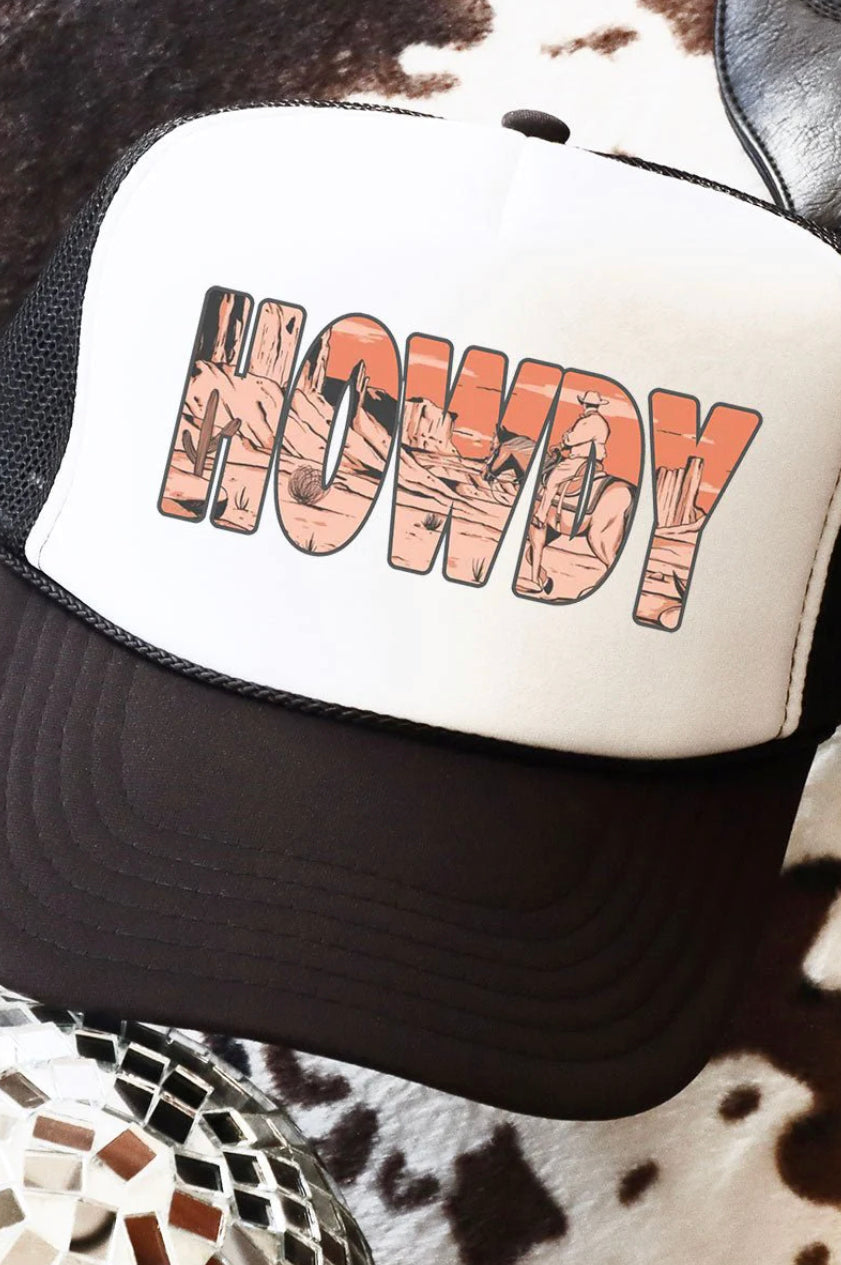 Howdy Western Mesh Trucker Hat