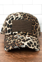 Load image into Gallery viewer, Tactical Leopard Flag Patriotic Distressed Hat
