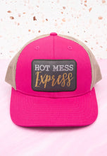 Load image into Gallery viewer, Hot Pink And Khaki Hot Mess Express Trucker Hat
