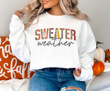 Load image into Gallery viewer, Leopard Distressed Sweater Weather Fall Sweatshirt
