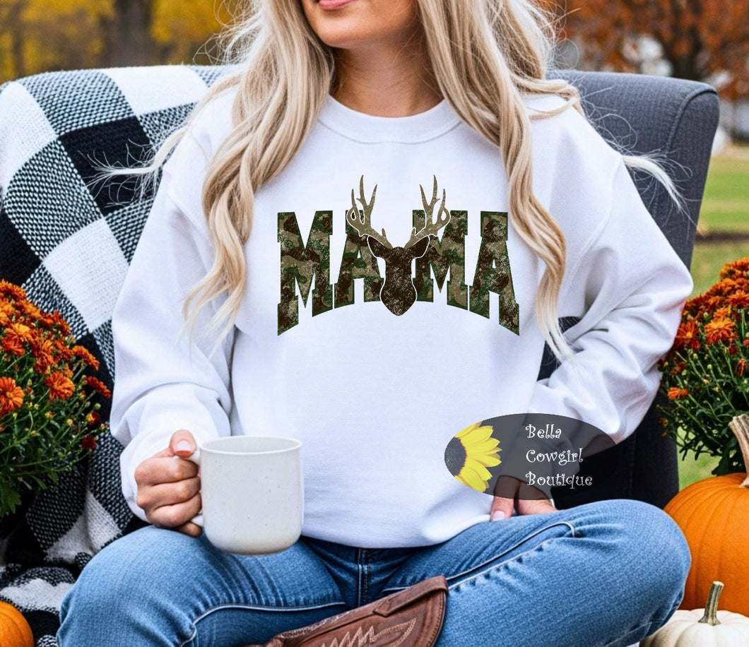 Camo Mama Buck Sweatshirt