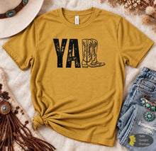 Load image into Gallery viewer, Y'all Boots Western Rodeo Cowgirl T-Shirt
