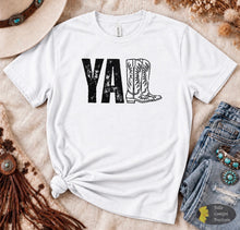 Load image into Gallery viewer, Y'all Boots Western Rodeo Cowgirl T-Shirt
