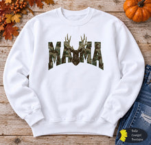 Load image into Gallery viewer, Camo Mama Buck Sweatshirt
